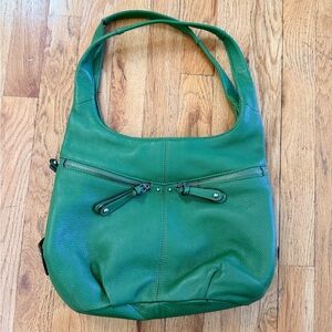 Green Tignanello Leather Women's Shoulder Bag